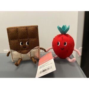 Target Spritz 2024 Valentine's Day Felt Duo ~ Chocolate & Strawberry NWT